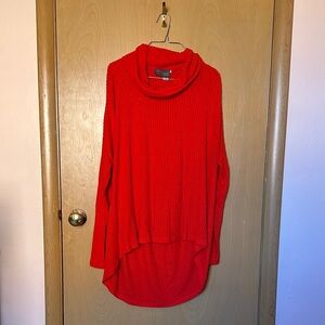Anthropologie Vibrant Red Turtleneck Sweater